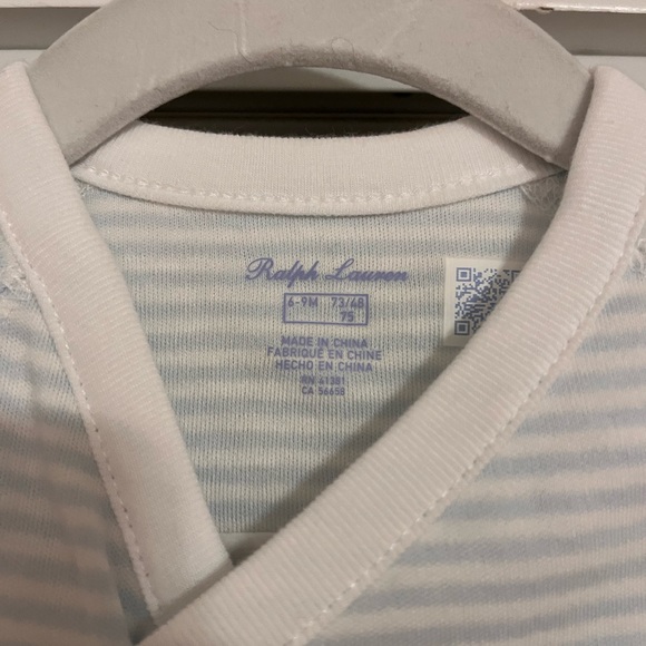Ralph Lauren Baby Striped Wrap Top - Picture 3 of 6